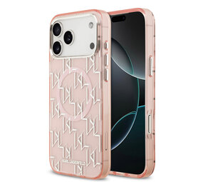 Karl Lagerfeld Karl lagerfeld iPhone 17 Pro Max Back cover coque - MagSafe - IML metal monogram kc - Rose Karl Lagerfeld Karl lagerfeld iPhone 17 Pro Max Back cover coque - MagSafe - IML metal monogram kc - Rose