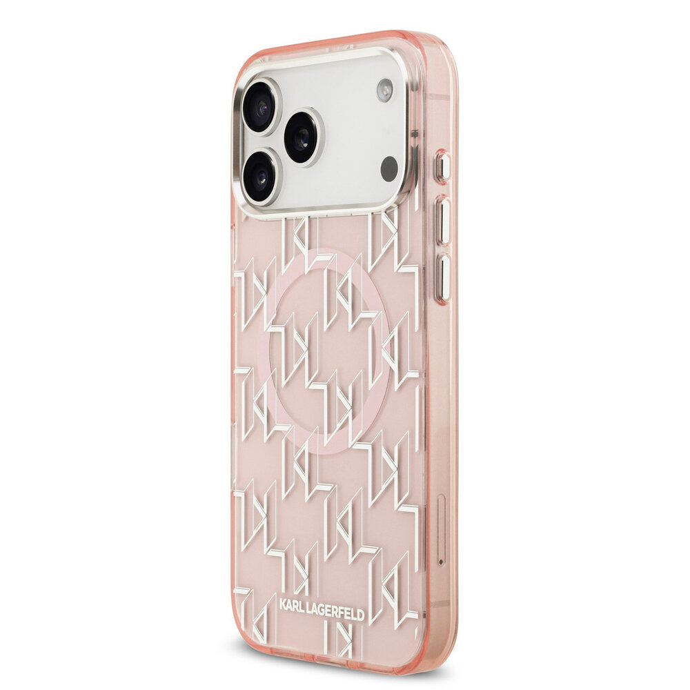 Karl Lagerfeld Karl lagerfeld iPhone 17 Pro Max Back cover coque - MagSafe - IML metal monogram kc - Rose Karl Lagerfeld Karl lagerfeld iPhone 17 Pro Max Back cover coque - MagSafe - IML metal monogram kc - Rose
