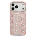 Karl Lagerfeld Karl Lagerfeld iPhone 17 Pro Max/iPhone 18 Pro Max Handyhülle MagSafe IML KC-Monogramm aus Metall - Rosa