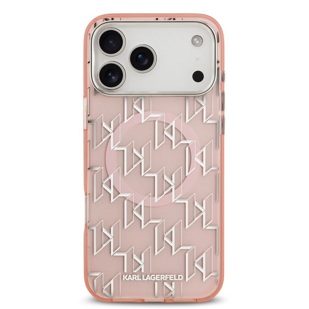 Karl Lagerfeld Karl lagerfeld iPhone 17 Pro Max Back cover coque - MagSafe - IML metal monogram kc - Rose Karl Lagerfeld Karl lagerfeld iPhone 17 Pro Max Back cover coque - MagSafe - IML metal monogram kc - Rose