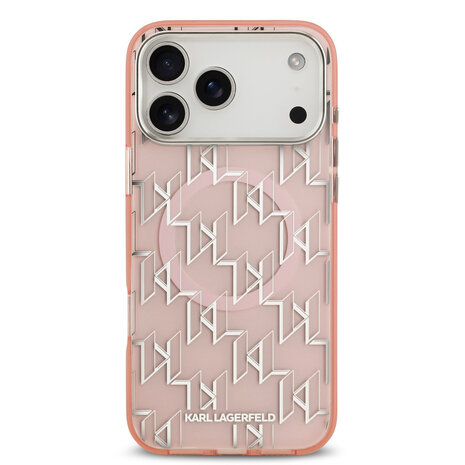 Karl Lagerfeld Karl lagerfeld iPhone 17 Pro Max Back cover coque - MagSafe - IML metal monogram kc - Rose Karl Lagerfeld Karl lagerfeld iPhone 17 Pro Max Back cover coque - MagSafe - IML metal monogram kc - Rose