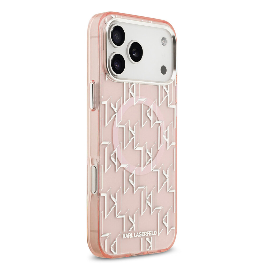 Karl Lagerfeld Karl lagerfeld iPhone 17 Pro Max Back cover coque - MagSafe - IML metal monogram kc - Rose Karl Lagerfeld Karl lagerfeld iPhone 17 Pro Max Back cover coque - MagSafe - IML metal monogram kc - Rose