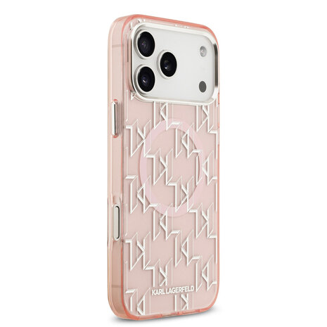 Karl Lagerfeld Karl lagerfeld iPhone 17 Pro Max Back cover coque - MagSafe - IML metal monogram kc - Rose Karl Lagerfeld Karl lagerfeld iPhone 17 Pro Max Back cover coque - MagSafe - IML metal monogram kc - Rose