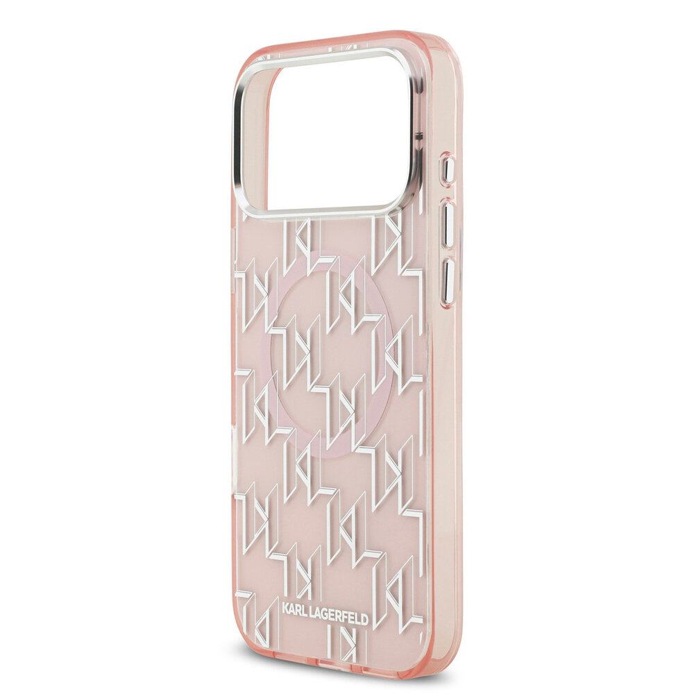 Karl Lagerfeld Karl lagerfeld iPhone 17 Pro Max Back cover coque - MagSafe - IML metal monogram kc - Rose Karl Lagerfeld Karl lagerfeld iPhone 17 Pro Max Back cover coque - MagSafe - IML metal monogram kc - Rose