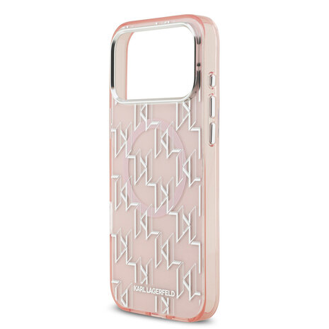 Karl Lagerfeld Karl lagerfeld iPhone 17 Pro Max Back cover coque - MagSafe - IML metal monogram kc - Rose Karl Lagerfeld Karl lagerfeld iPhone 17 Pro Max Back cover coque - MagSafe - IML metal monogram kc - Rose