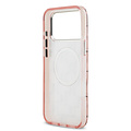 Karl Lagerfeld Karl Lagerfeld iPhone 17 Pro Max/iPhone 18 Pro Max Handyhülle MagSafe IML KC-Monogramm aus Metall - Rosa