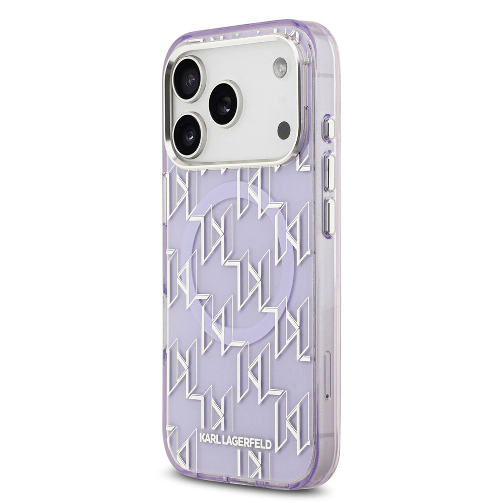 Karl Lagerfeld Karl lagerfeld iPhone 17 Pro Max Back cover coque - MagSafe - IML metal monogram kc - Violet Karl Lagerfeld Karl lagerfeld iPhone 17 Pro Max Back cover coque - MagSafe - IML metal monogram kc - Violet
