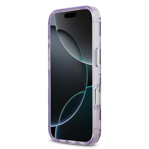 Karl Lagerfeld Karl Lagerfeld iPhone 17 Pro Max/iPhone 18 Pro Max Handyhülle MagSafe IML KC-Monogramm aus Metall - Violett