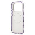 Karl Lagerfeld Karl Lagerfeld iPhone 17 Pro Max/iPhone 18 Pro Max Handyhülle MagSafe IML KC-Monogramm aus Metall - Violett