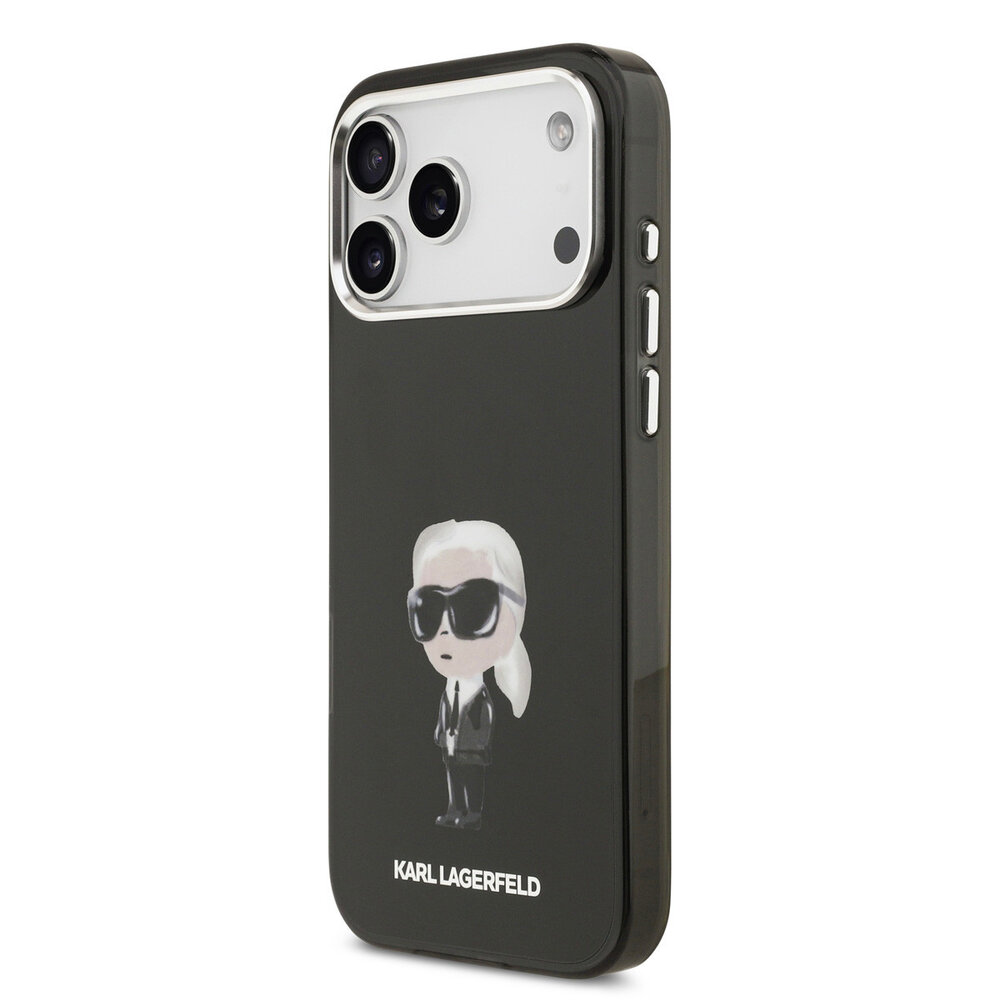 Karl Lagerfeld Karl lagerfeld iPhone 17 Pro Max Back cover coque - MagSafe - IML Aquarelle - Noir Karl Lagerfeld Karl lagerfeld iPhone 17 Pro Max Back cover coque - MagSafe - IML Aquarelle - Noir