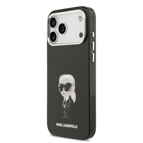 Karl Lagerfeld Karl lagerfeld iPhone 17 Pro Max Back cover coque - MagSafe - IML Aquarelle - Noir Karl Lagerfeld Karl lagerfeld iPhone 17 Pro Max Back cover coque - MagSafe - IML Aquarelle - Noir