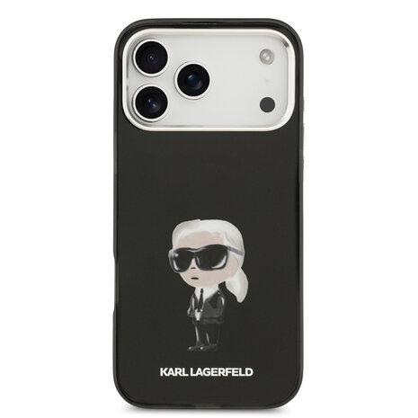 Karl Lagerfeld Karl lagerfeld iPhone 17 Pro Max Back cover coque - MagSafe - IML Aquarelle - Noir Karl Lagerfeld Karl lagerfeld iPhone 17 Pro Max Back cover coque - MagSafe - IML Aquarelle - Noir
