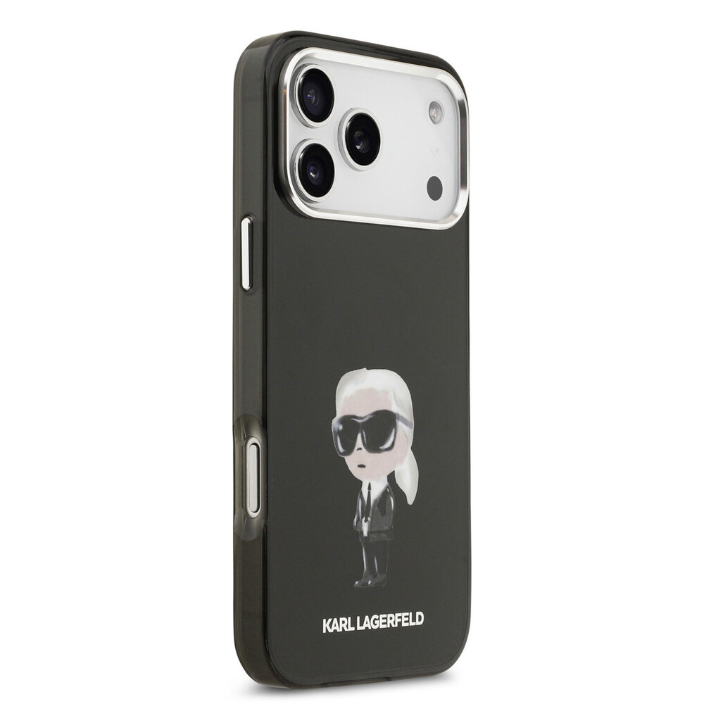 Karl Lagerfeld Karl lagerfeld iPhone 17 Pro Max Back cover coque - MagSafe - IML Aquarelle - Noir Karl Lagerfeld Karl lagerfeld iPhone 17 Pro Max Back cover coque - MagSafe - IML Aquarelle - Noir