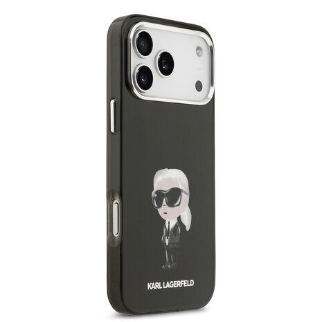 Karl Lagerfeld Karl lagerfeld iPhone 17 Pro Max Back cover coque - MagSafe - IML Aquarelle - Noir Karl Lagerfeld Karl lagerfeld iPhone 17 Pro Max Back cover coque - MagSafe - IML Aquarelle - Noir