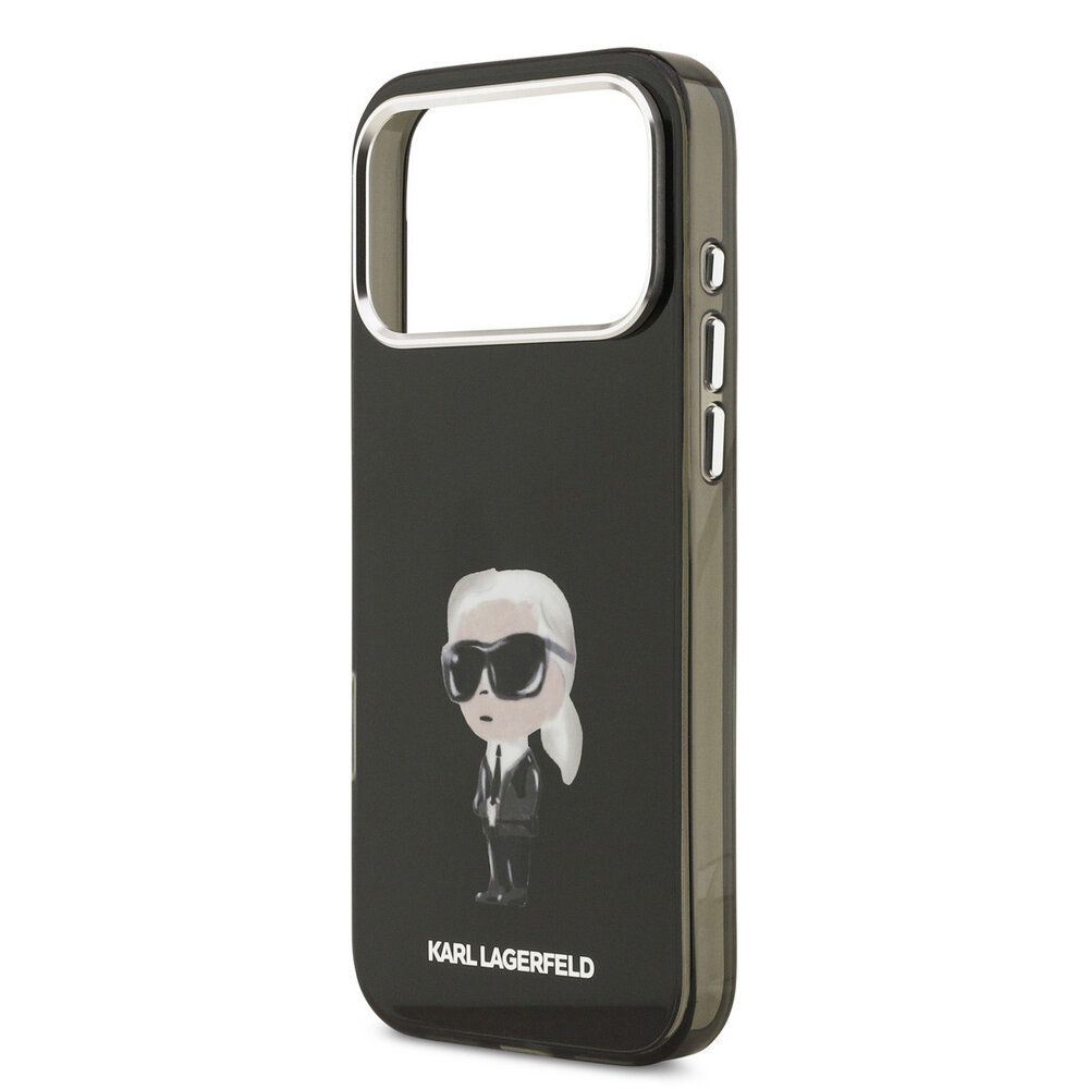 Karl Lagerfeld Karl lagerfeld iPhone 17 Pro Max Back cover coque - MagSafe - IML Aquarelle - Noir Karl Lagerfeld Karl lagerfeld iPhone 17 Pro Max Back cover coque - MagSafe - IML Aquarelle - Noir