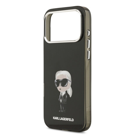 Karl Lagerfeld Karl lagerfeld iPhone 17 Pro Max Back cover coque - MagSafe - IML Aquarelle - Noir Karl Lagerfeld Karl lagerfeld iPhone 17 Pro Max Back cover coque - MagSafe - IML Aquarelle - Noir