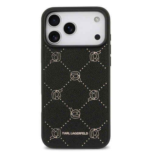 Karl Lagerfeld Karl Lagerfeld iPhone 17 Pro Max/iPhone 18 Pro Max Handyhülle MagSafe Karl-Köpfe - Schwarz
