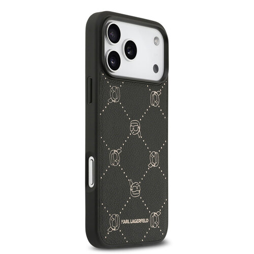 Karl Lagerfeld Karl Lagerfeld iPhone 17 Pro Max/iPhone 18 Pro Max Handyhülle MagSafe Karl-Köpfe - Schwarz