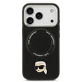Karl Lagerfeld Karl Lagerfeld iPhone 17 Pro Max/iPhone 18 Pro Max Handyhülle MagSafe Karl-&-Choupette-Pins - Schwarz