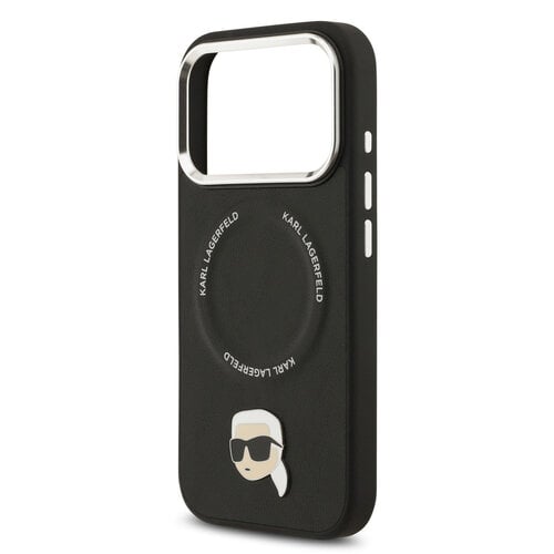 Karl Lagerfeld Karl Lagerfeld iPhone 17 Pro Max/iPhone 18 Pro Max Handyhülle MagSafe Karl-&-Choupette-Pins - Schwarz