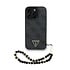 Guess iPhone 16 Pro Back cover case - MagSafe - 4G Triangle Logo With Strap - Black