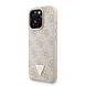 Guess Guess iPhone 16 Pro Back cover coque - MagSafe - 4G Triangle Logo With Strap - Rose Guess Guess iPhone 16 Pro Back cover coque - MagSafe - 4G Triangle Logo With Strap - Rose