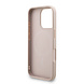 Guess Guess iPhone 16 Pro Backcover hoesje - MagSafe - 4G Triangle Logo With Strap - Roze Guess Guess iPhone 16 Pro Backcover hoesje - MagSafe - 4G Triangle Logo With Strap - Roze