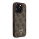 Guess Guess iPhone 16 Pro Back cover case - MagSafe - 4G Triangle Logo With Strap - Brown Guess Guess iPhone 16 Pro Back cover case - MagSafe - 4G Triangle Logo With Strap - Brown