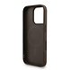 Guess Guess iPhone 16 Pro Back cover coque - MagSafe - 4G Triangle Logo With Strap - Marron