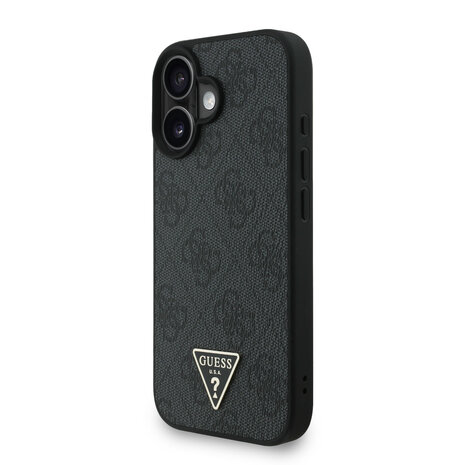 Guess Guess iPhone 16 Back-Cover hul - MagSafe - 4G Triangle Logo With Strap - Rosa Guess Guess iPhone 16 Back-Cover hul - MagSafe - 4G Triangle Logo With Strap - Rosa