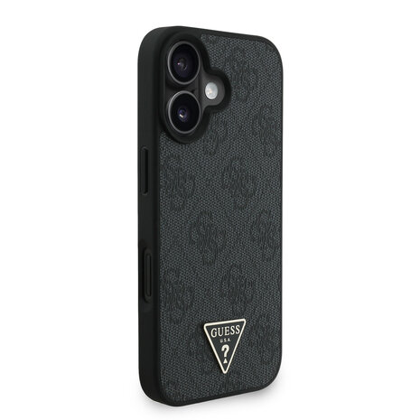 Guess Guess iPhone 16 Back-Cover hul - MagSafe - 4G Triangle Logo With Strap - Rosa Guess Guess iPhone 16 Back-Cover hul - MagSafe - 4G Triangle Logo With Strap - Rosa
