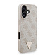 Guess Guess iPhone 16 Back cover case - MagSafe - 4G Triangle Logo With Strap - Pink