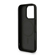 Guess Guess iPhone 16 Pro Max Back-Cover hul - MagSafe - 4G Triangle Logo With Strap - Schwarz