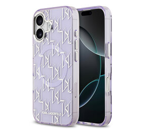 Karl Lagerfeld Karl lagerfeld iPhone 17 Back-Cover hul - MagSafe - IML metal monogram kc - Lila