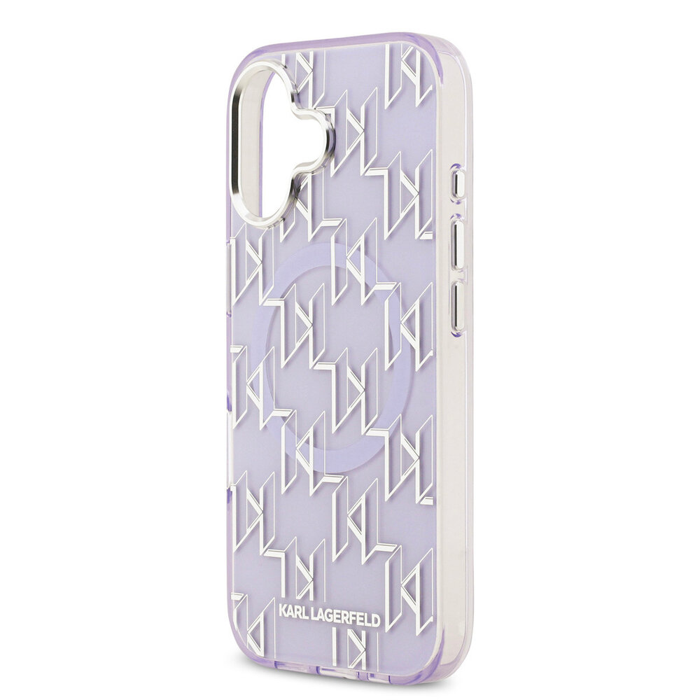 Karl Lagerfeld Karl lagerfeld iPhone 17 Back-Cover hul - MagSafe - IML metal monogram kc - Lila