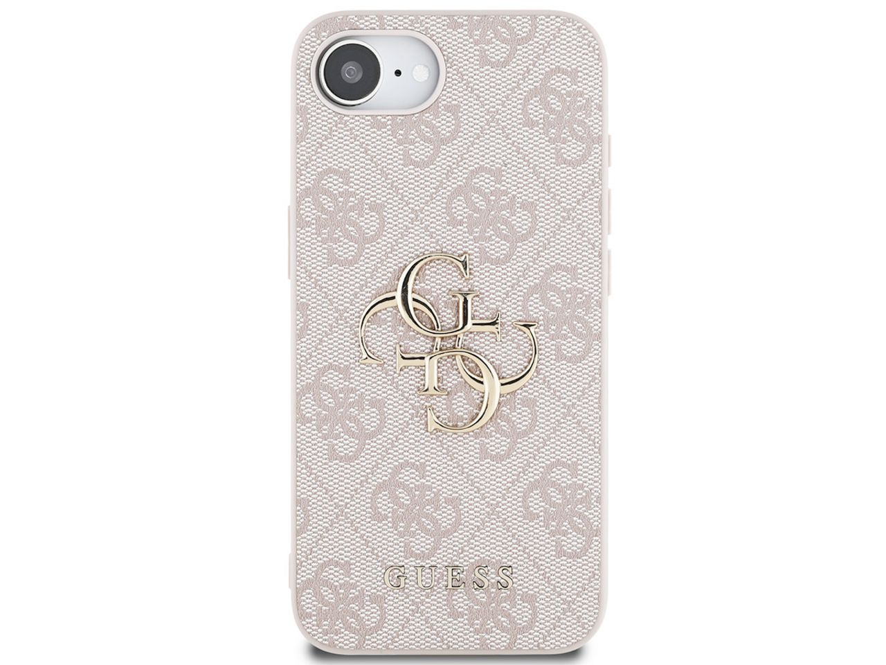 Guess Guess iPhone 16e & 17e Backcover hoesje - 4G - Big Metal Logo - Roze Guess Guess iPhone 16e & 17e Backcover hoesje - 4G - Big Metal Logo - Roze
