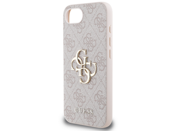 Guess Guess iPhone 16e & 17e Back cover coque - 4G - Big Metal Logo - Rose