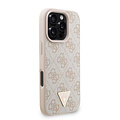 Guess Guess iPhone 16 Pro Max Back cover case - MagSafe - 4G Triangle Logo With Strap - Pink