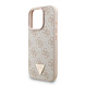 Guess Guess iPhone 16 Pro Max Back-Cover hul - MagSafe - 4G Triangle Logo With Strap - Rosa