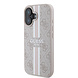 Guess Guess iPhone 16 Back cover coque - MagSafe - 4G Printed Stripes - Rose Guess Guess iPhone 16 Back cover coque - MagSafe - 4G Printed Stripes - Rose