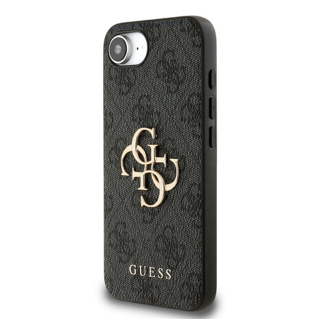 Guess Guess iPhone 16e & 17e Back cover coque - 4G - Big Metal Logo - Noir