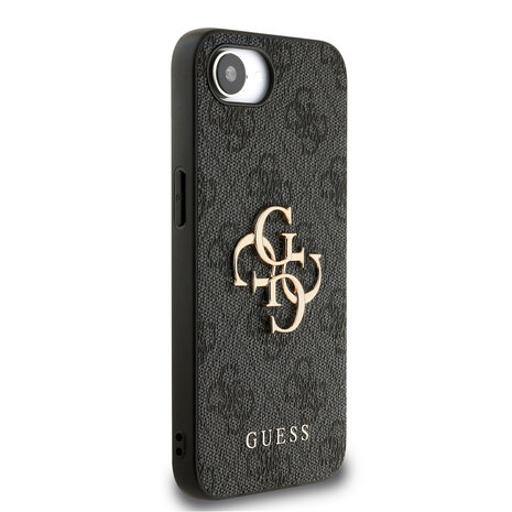Guess Guess iPhone 16e & 17e Back cover case - 4G - Big Metal Logo - Black Guess Guess iPhone 16e & 17e Back cover case - 4G - Big Metal Logo - Black