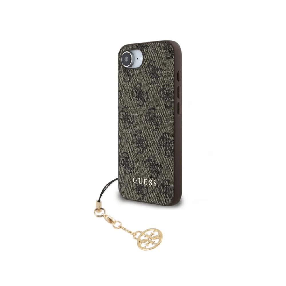 Guess Guess iPhone 16e & 17e Back cover coque - 4G Charm - Marron