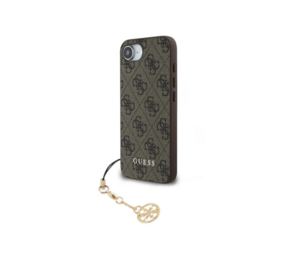 Guess Guess iPhone 16e & 17e Back-Cover hul - 4G Charm - Braun Guess Guess iPhone 16e & 17e Back-Cover hul - 4G Charm - Braun