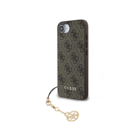Guess Guess iPhone 16e & 17e Back cover case - 4G Charm - Brown Guess Guess iPhone 16e & 17e Back cover case - 4G Charm - Brown