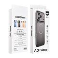 AG Matte Glass iPhone 14 & 13 Backcover hoesje - Magsafe full protection cover - Zwart