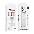 AG Matte Glass iPhone 14 & 13 Back cover case - Magsafe full protection cover - Silver