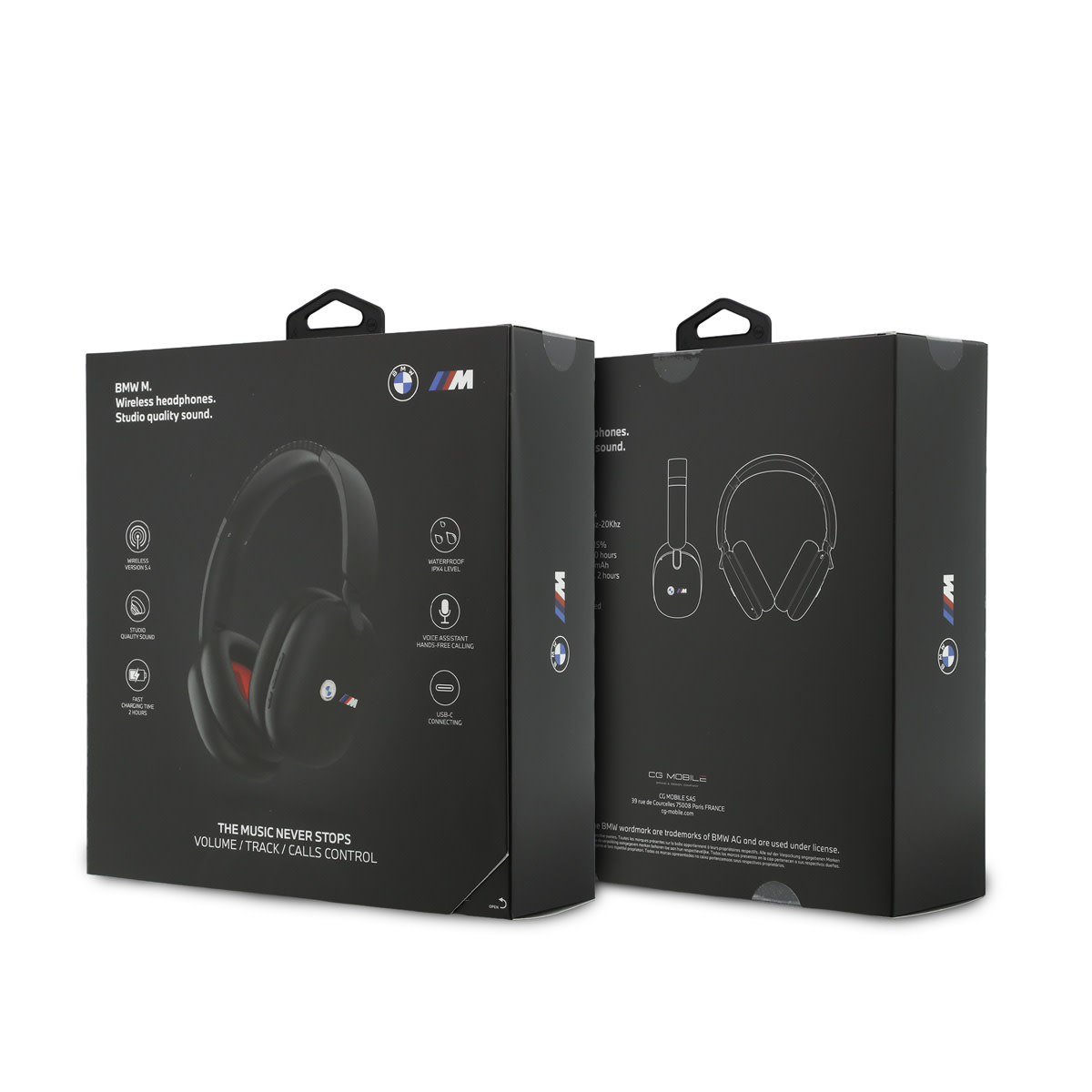 BMW BMW M Koptelefoons - Bluetooth Headphones Printed Logos - Zwart, foto 5 van 5