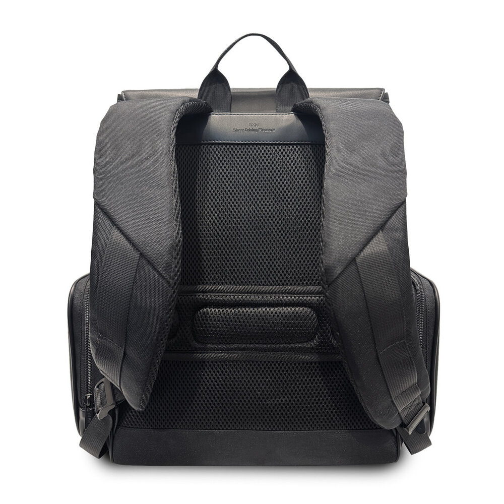 BMW BMW M Backpack - SIG Backpack 15 Inch with Side Pockets & Metal Logo - Black BMW BMW M Backpack - SIG Backpack 15 Inch with Side Pockets & Metal Logo - Black