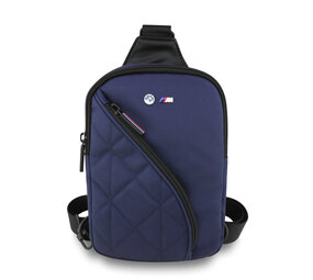 BMW BMW M Wallet Tas - Crossbody Nylon Vak & Metalen Logo - Navy